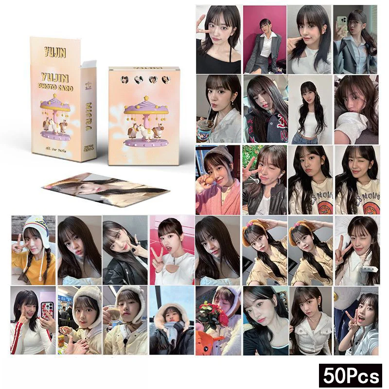 

55pcs/set IVE An Yoojin Small Card LOMO Card Photo Card Album Card Girl Group Eleven Fan Collection Gift Printing Photo Postcard