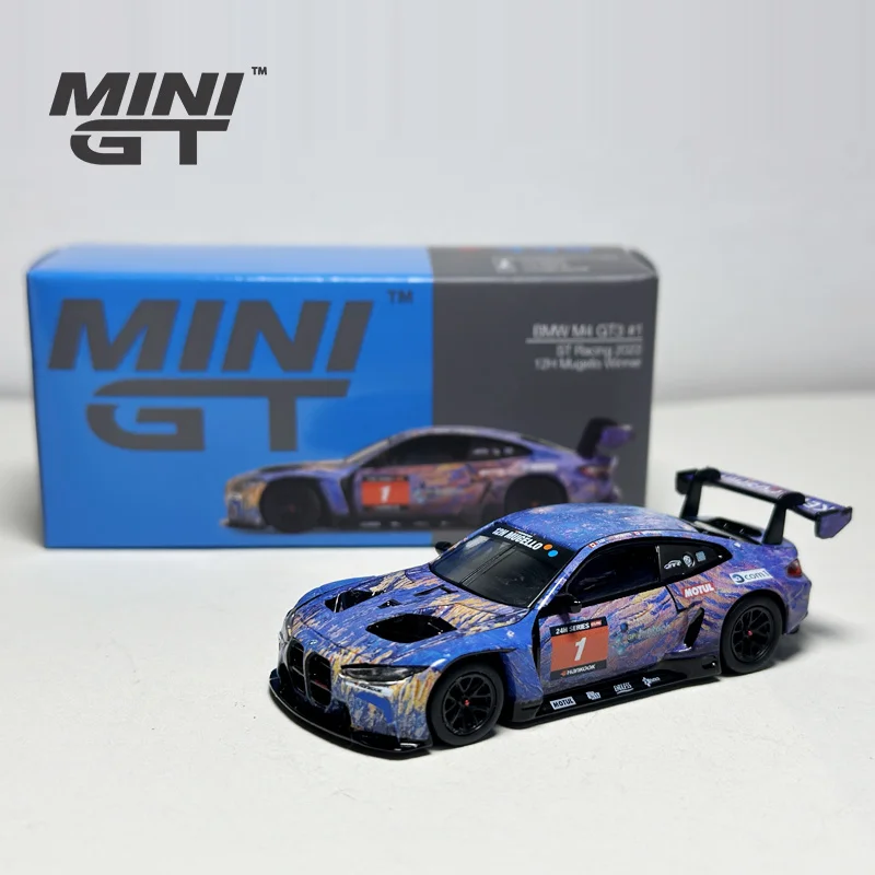 

MINIGT 1:64 M4 GT3 #1 ST Racing 2022 12H Mugello Winner Alloy Car Model MGT#439 LHD