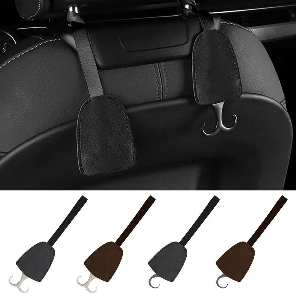 

Car Headrest Hook Custom Universal Car Seat Back Headrest Hook Pull-out Hanging Type Hanger Pouch Portable Organizer Hooks M4Y4