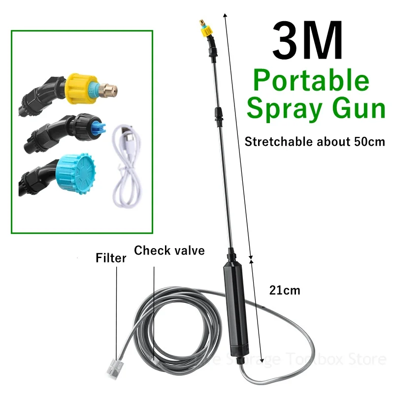 

Portable Electric Sprayer Gun Garden Water sprayer USB Rechargeable Watering Spray Gun Plants Sprinkler Agricultural Irrigation