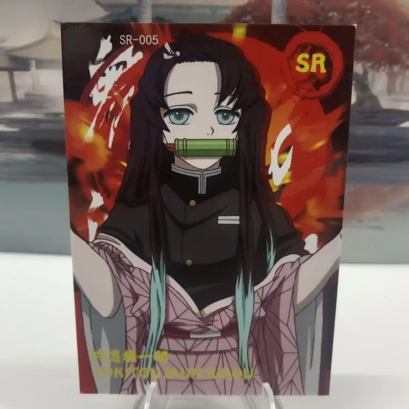 Jinka Demon Slayer SR Card Kamado Tanjirou Uzui Tengen Kanroji Mitsuri Tomioka Giyuu boy Коллекция игрушек Подарки на