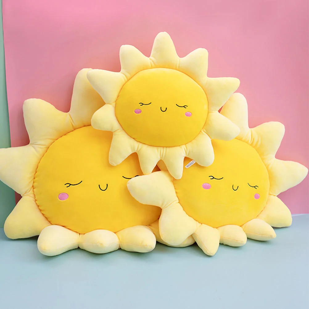 

Sun Pillow Cushion Lovely Plush Throw Decoration Modeling Bolster Room Sofa Toy Creative Bed Pillows Couch