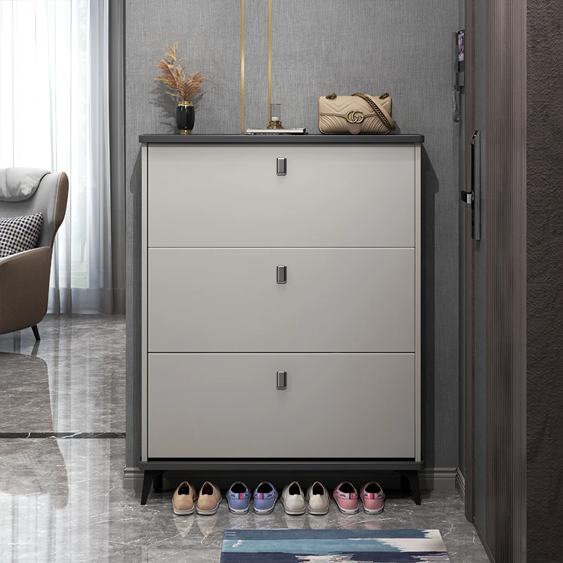 

Narrow Space Saving Shoe Cabinets Vertical Ultra Thin Stylish Door Shoe Cabinets Modern Organizer Schonen Kast Home Furniture