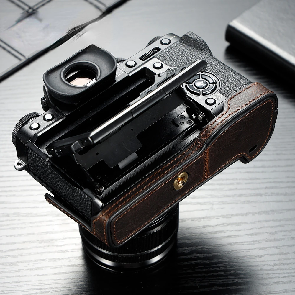 Чехол из натуральной кожи с ручкой для камеры Fujifilm XT2 XT3