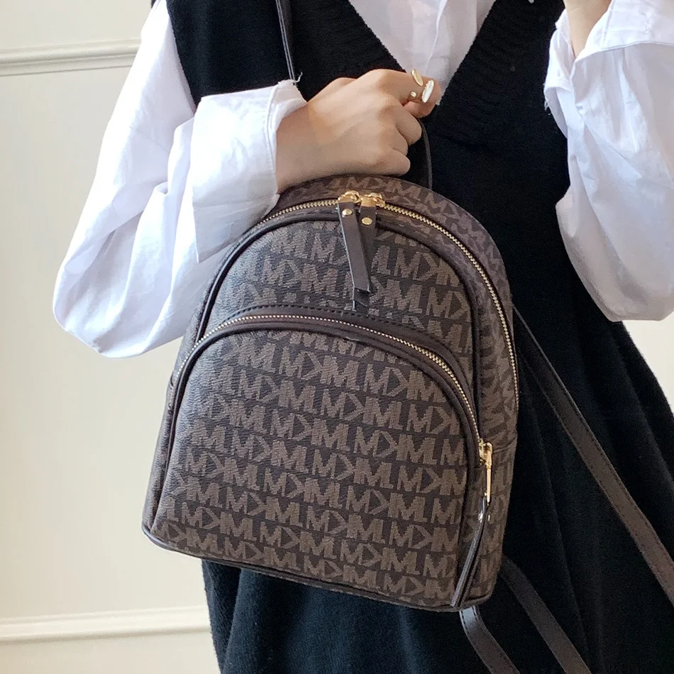 

Fashion Multifunction Women's Small Backpack Luxury Brand Backpacks for Girls 2023 High Quality Leather Ladies Backbag Designer
