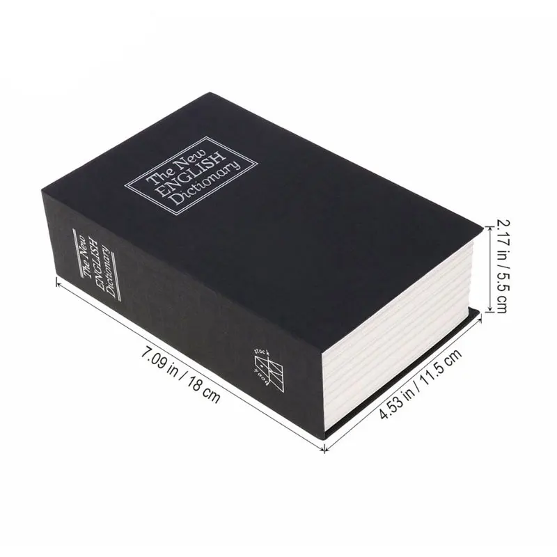 Dictionary Mini Safe Box Book Money Hidden Secret Security Lock Cash Coin Storage Jewellery Key Locker Piggy Bank |