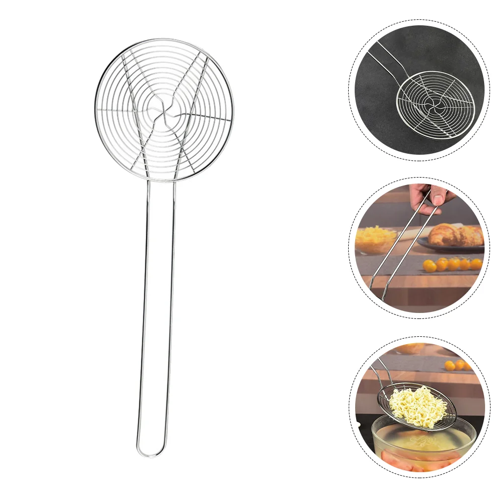 

Strainer Skimmer Colander Spoon Mesh Ladle Stainless Steel Oil Kitchen Cooking Slotted Large Baking Fries Skimmers Fry Fine