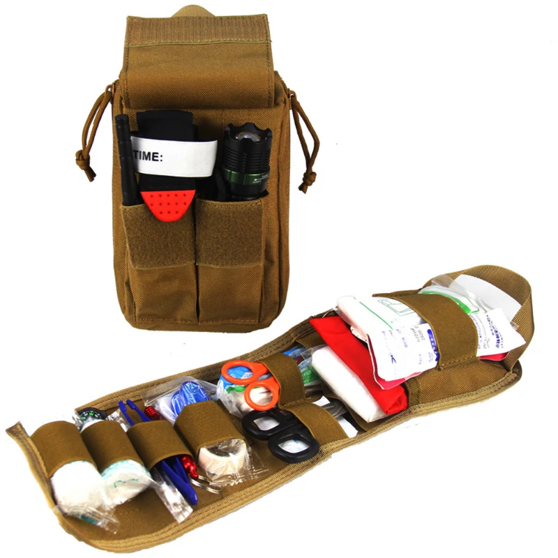 Outdoor Tactical Medical Kit First Aid Tourniquet Package Molle Militar Tool Bag Hiking Travel Camping Equipment Rescue Survival