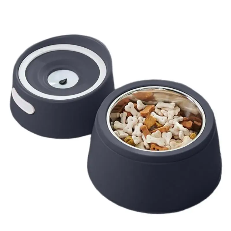 

Double Dog Bowl Stainless Steel Dog And Cat Bowl Set With Non Slip Bottom Washable Double Spill Proof Pet Feeding Supplies For