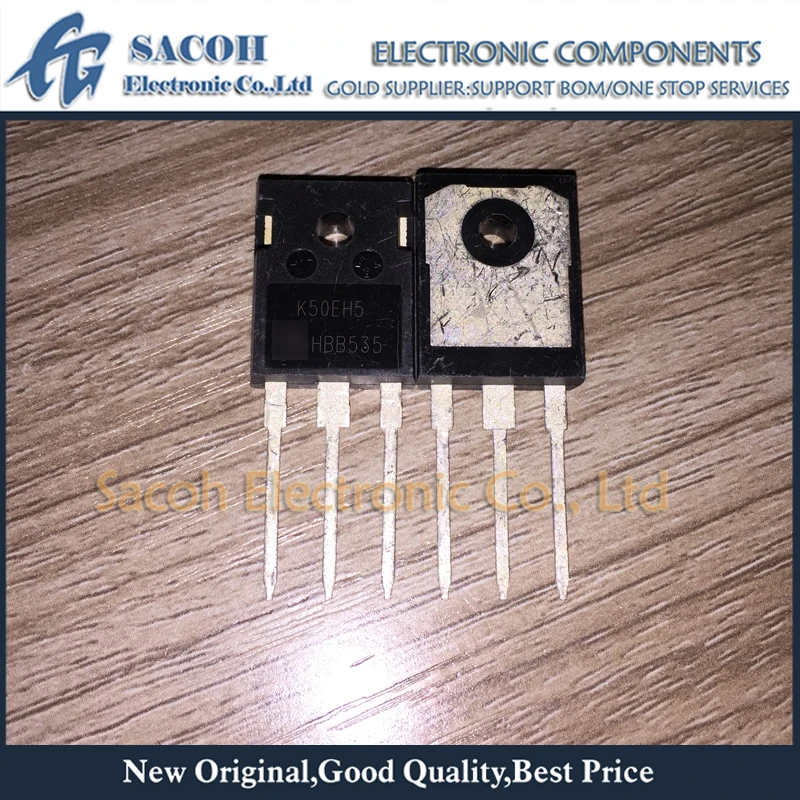 

10Pcs IKW50N65H5 or IKW50N65F5 K50H655 or K50EH5 or K50F655 TO-247 50A 650V Power IGBT transistor