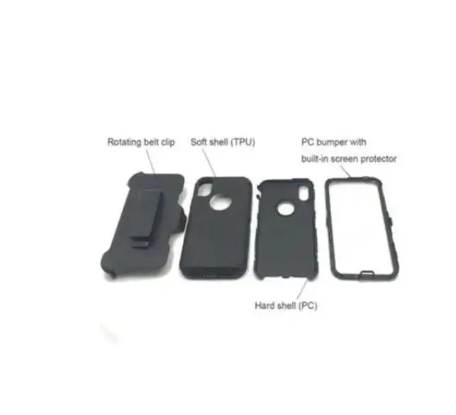 With Clip For Otter Mechanical Type Defender Series Box For iPhone11 Case For iPhone 12 13 Pro Max 14 Pro Max Case With Package