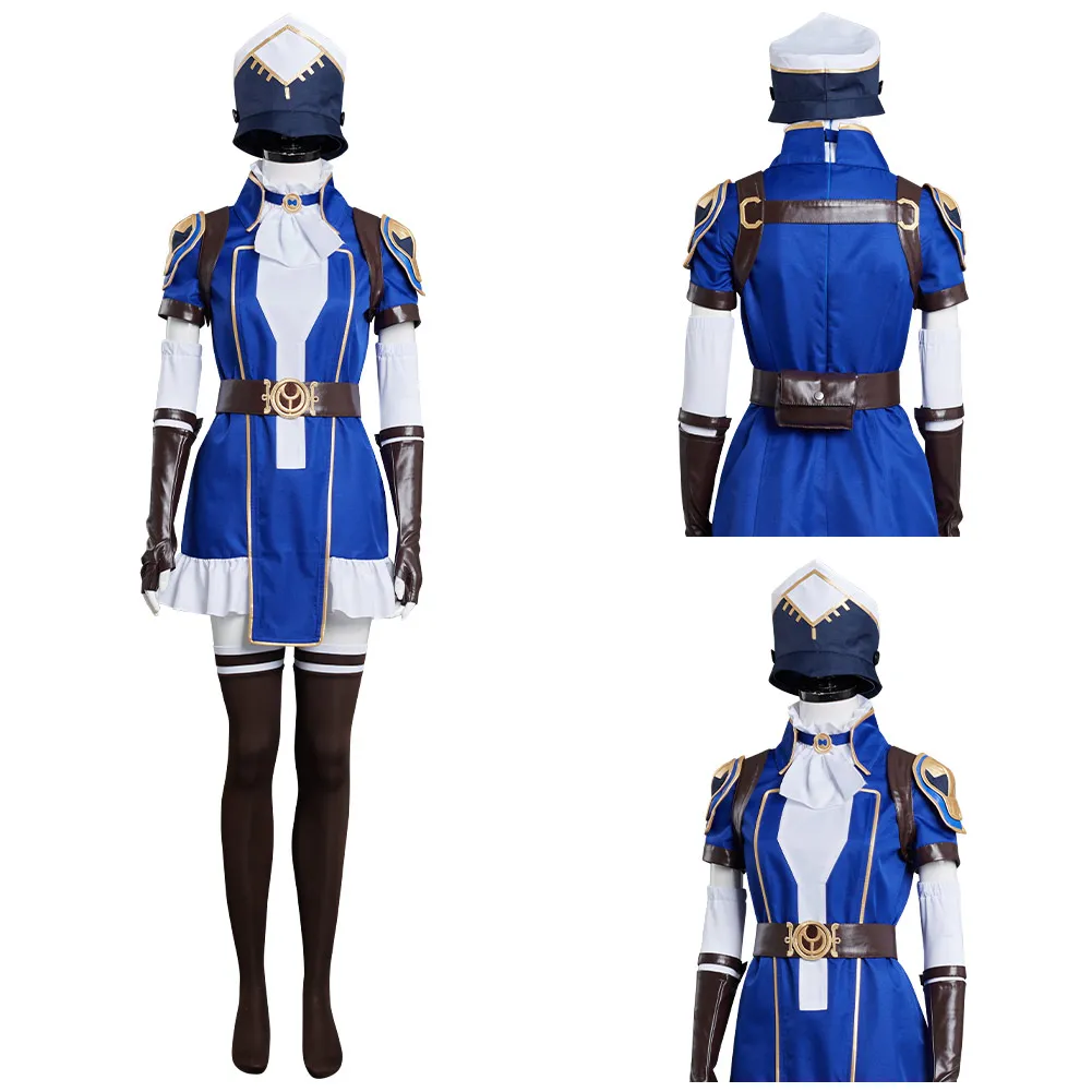 

Misterius: LoL Jesslyn The Sheriff Of Piltover Kostum Cosplay Pakaian Karnaval Halloween