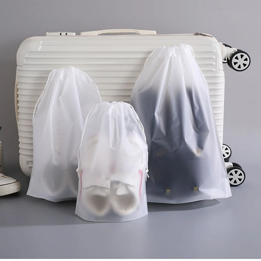 

New Portable Shoe Bag Underwear Sundries Clothing Storage Artifact Drawstring Luggage Goods Cover Organizer Dustcover Dust Proof