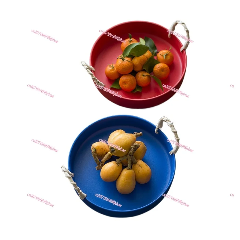 Klein синяя простая пасторальная корзина для хранения хлеба и закусок изысканная