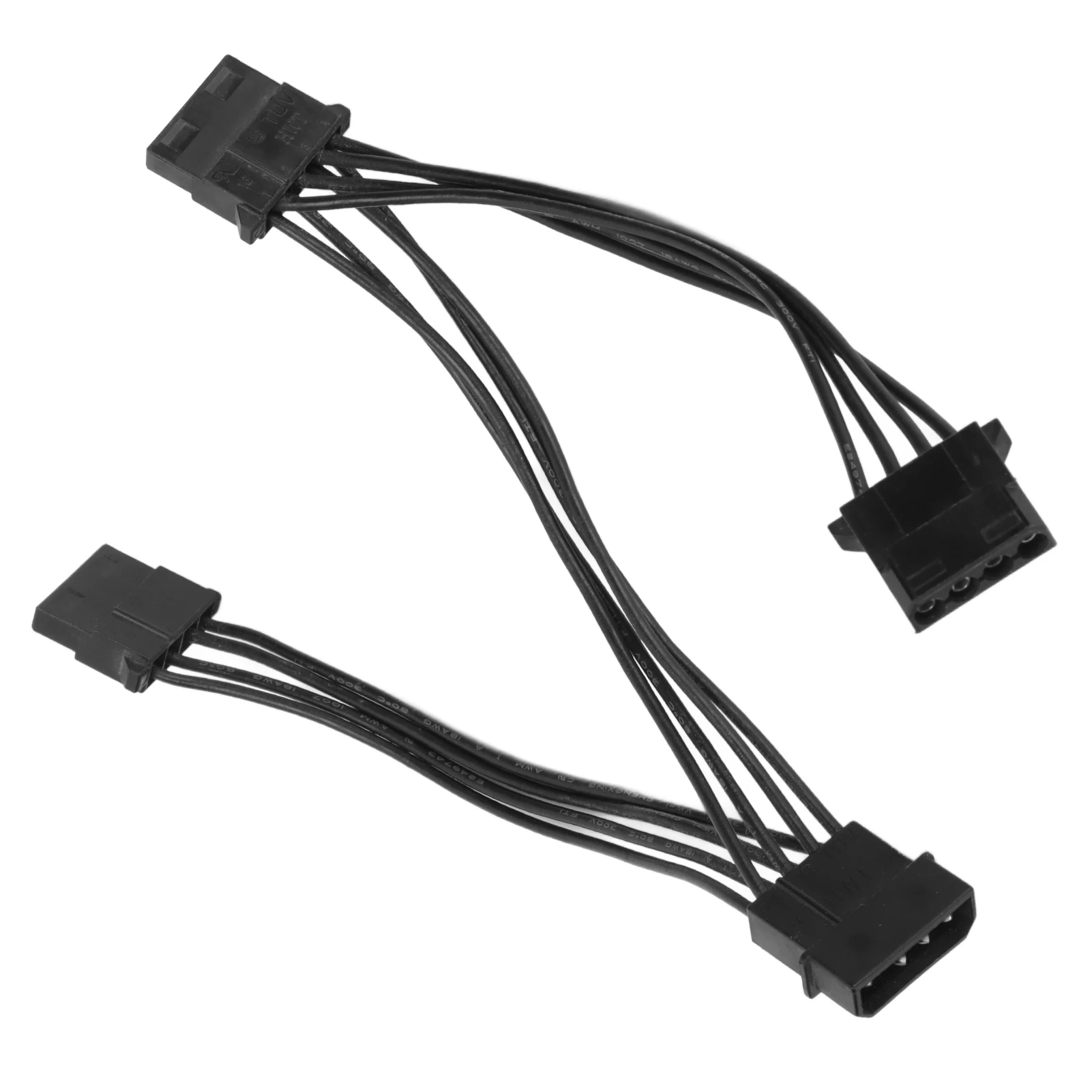 

Computer Cable 4Pin IDE 3 Female to 1 Male Flat Design Internal Power Extension Cable
