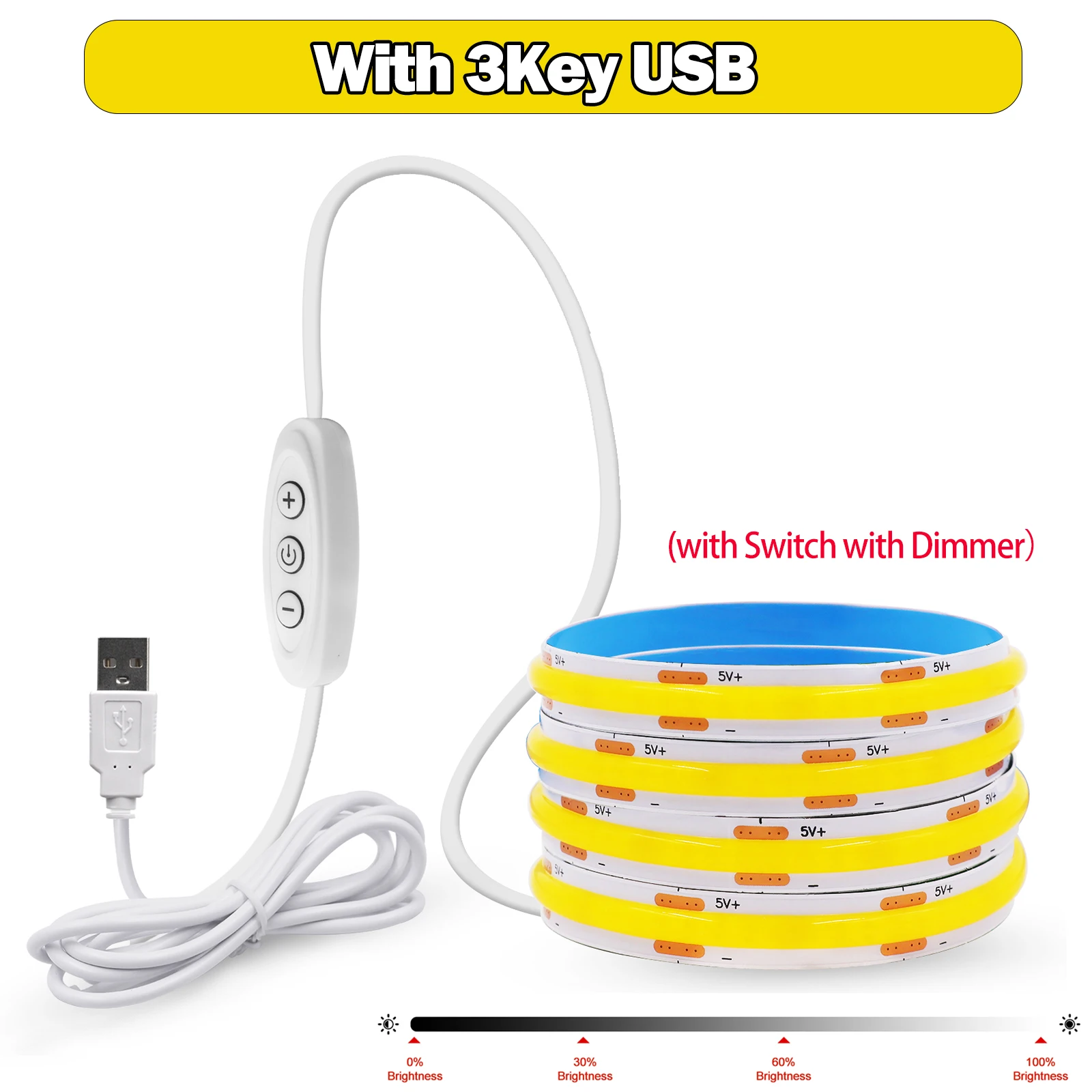 

KISUFU светодиодная лента USB 5В 320 светодиодов/м