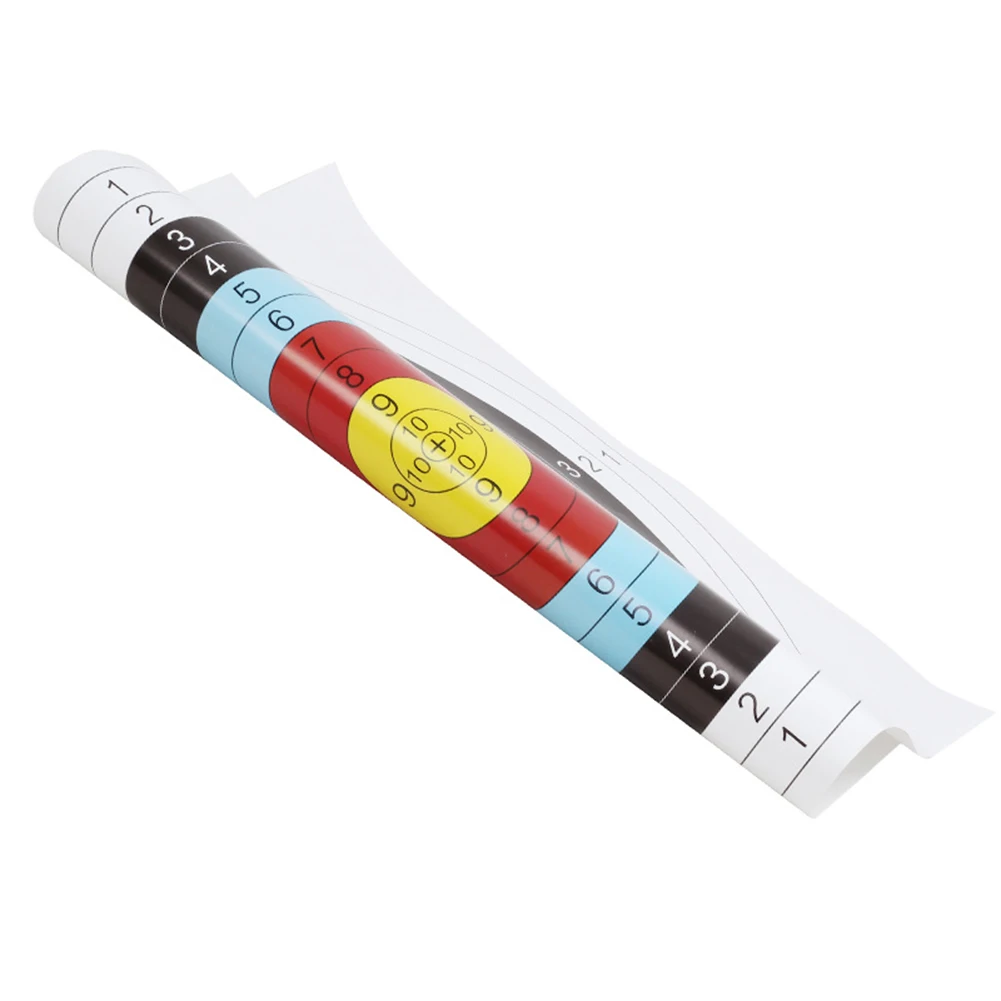 

Brand New Circle Target Paper Archery Paper Size 40*40cm Ten Ring Diameter 3cm Thick Coated Paper Easy To Carry