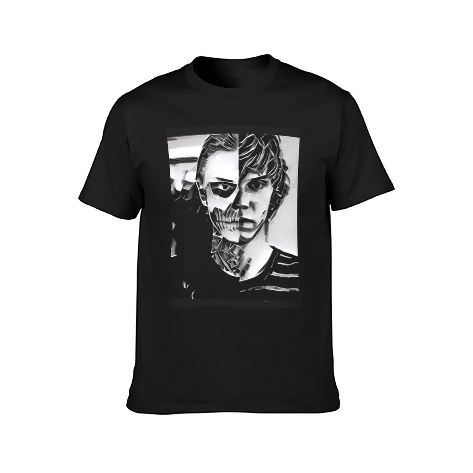 Футболка мужская оверсайз с принтом черепа Лэндона