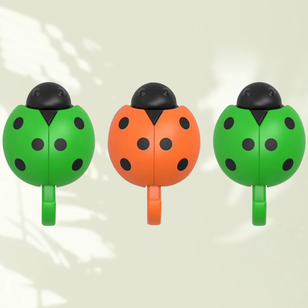 

3pcs Gravity Sensor Hanging Wall Funny Hooks Colorful Hooks for Key Hat Towel