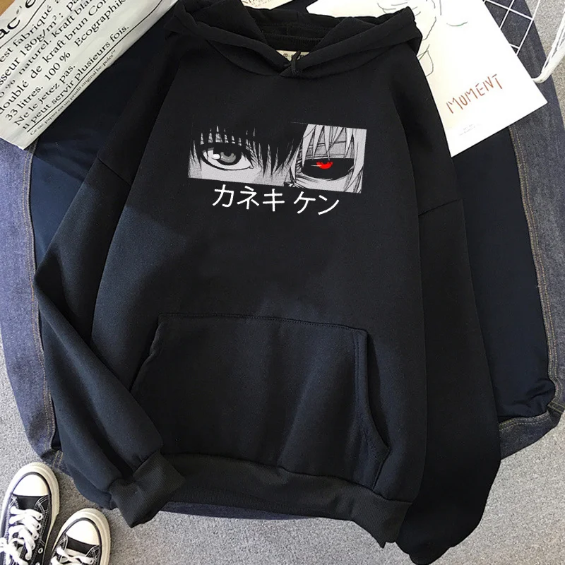 

tokyo ghoul Kaneki Ken hoodies female anime Ulzzang printed grunge women clothing hoddies streetwear Ulzzang