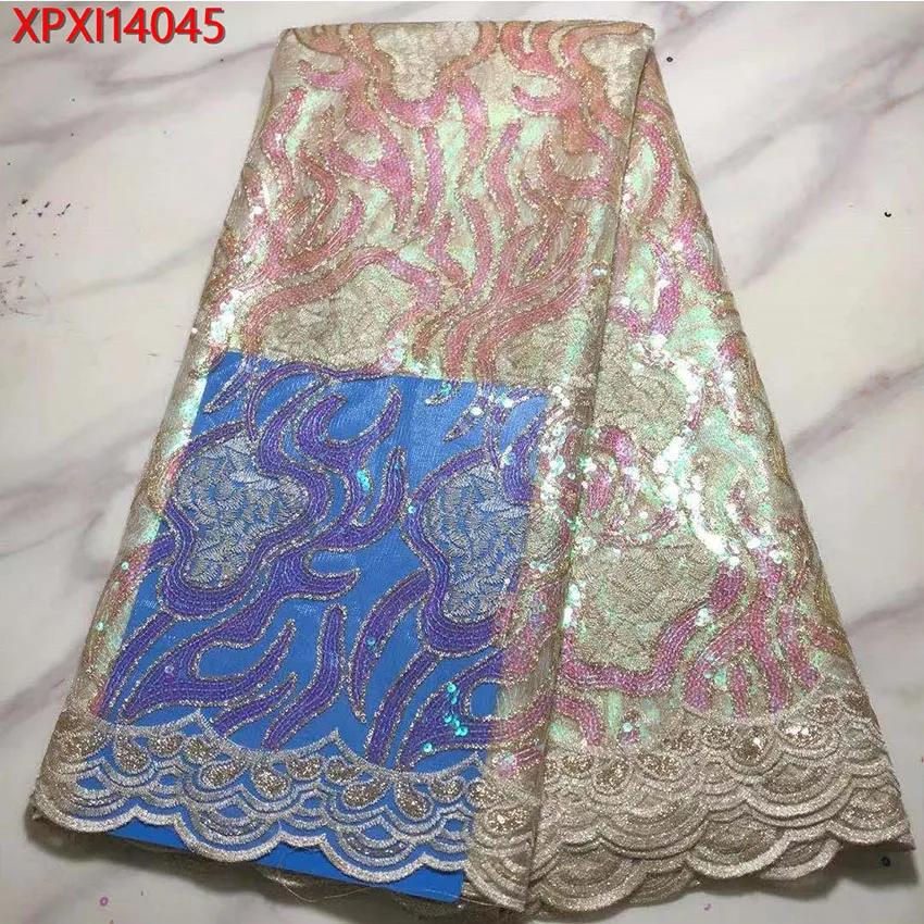 Большая Акция Африканский нигерийский Красивый Тюль сетка перфорированные