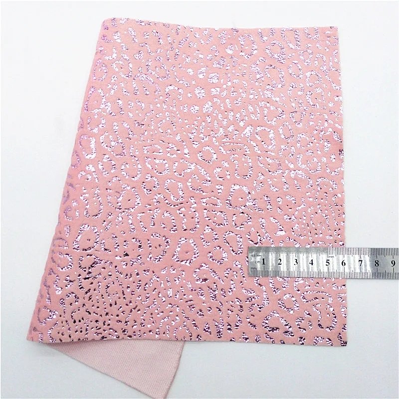 Розовый Блестящий кожаный Леопардовый бархатный тканевый розовый зеркальный