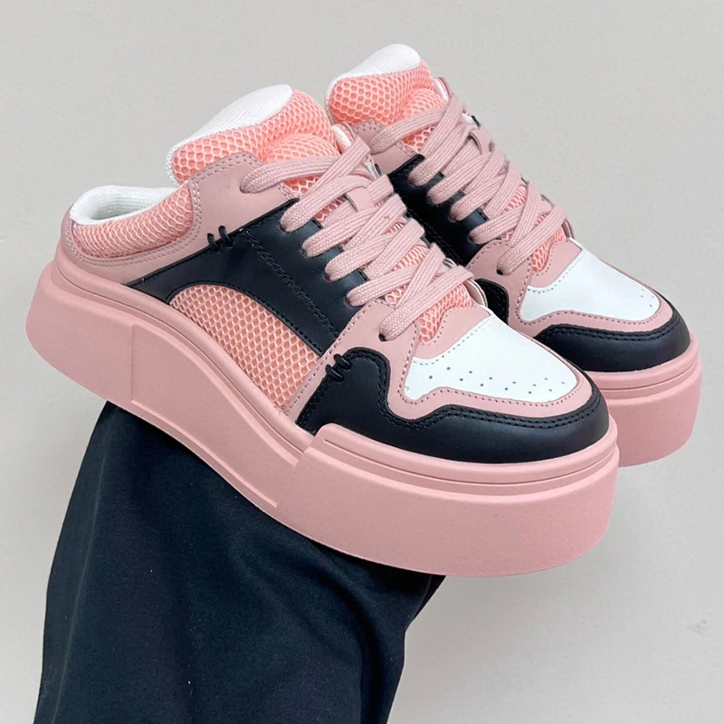 

Free Shipping Women's Slippers Spring Summer New Non-slip Design Round Toe Lace-up Casual Shoes Light Comfortable Female Shoes