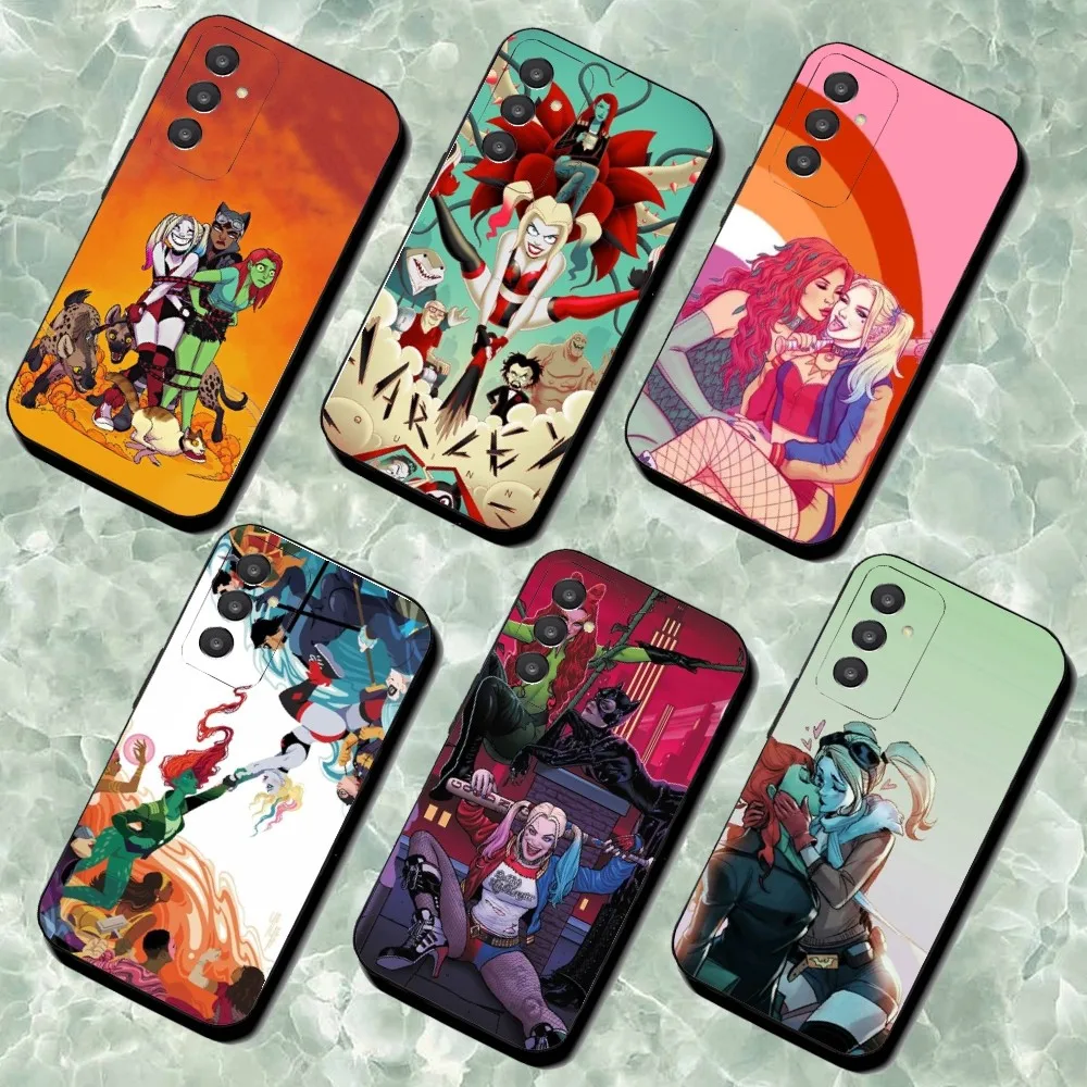 Чехол для телефона H-Harley Q-Quinn P-Poison Ivy Samsung Galaxy A52 A12 A51 S21 Edge S22 ULTRA S23 S20LITE Plus Ultra Black Cover