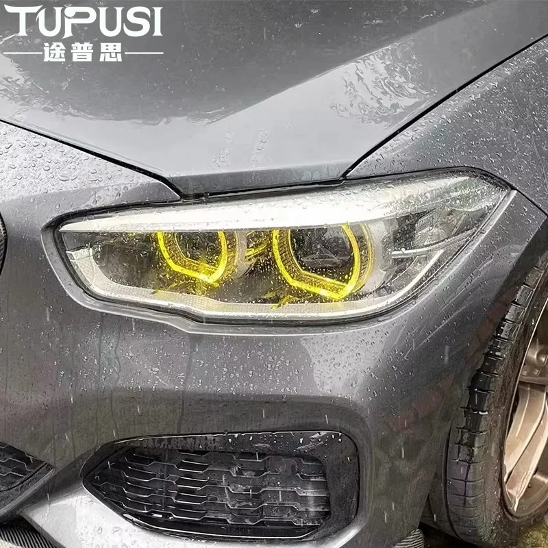 Фото Желтые светодиодные модули Angel Eyes для BMW 1 серии DRL F20 F21 LCI 116i 118i 120i 125i 116d Фара светодиодные ходовые огни для автомобиля №5