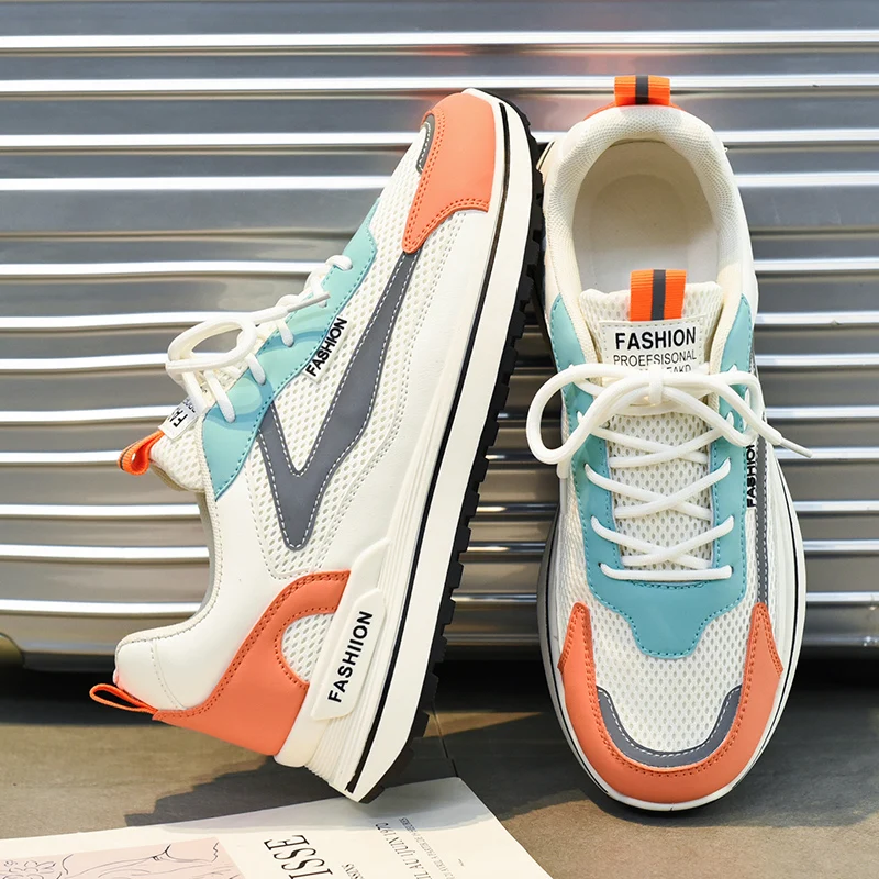 

Mens Running Shoes Breathable Comfortable Sneakers Men Tennis Trainers Lightweight Casual Sports Shoes Male Lace-up Anti-slip