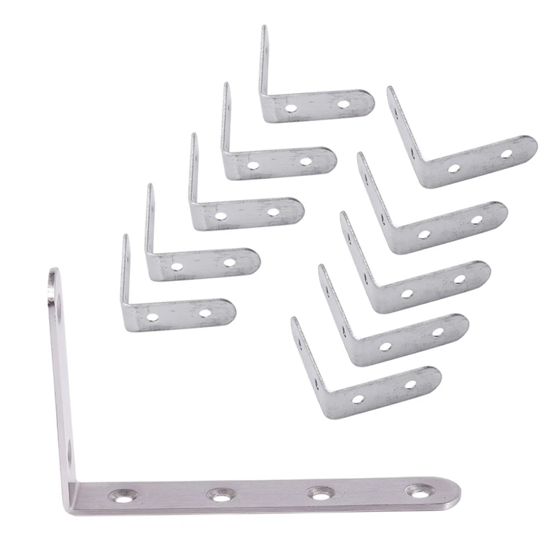 

Полка из нержавеющей стали, 10 шт., держатель, фотоугловой кронштейн 50X50 мм и 1X125X75 мм, L-образная полка из нержавеющей стали