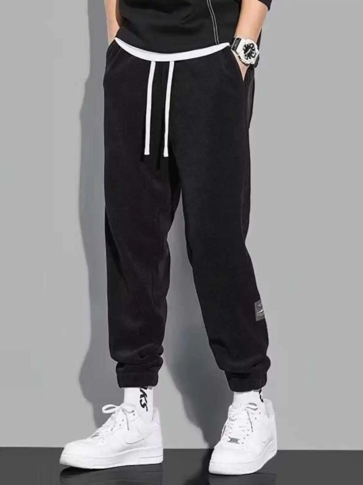 Весенне-осенние вельветовые повседневные длинные брюки для внешней торговли