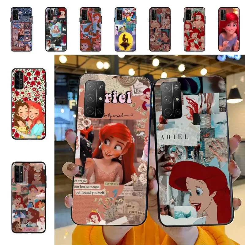 

Disney Cute Ariel The Mermaid Phone Case for Huawei Honor 10 i 8X C 5A 20 9 10 30 lite pro Voew 10 20 V30