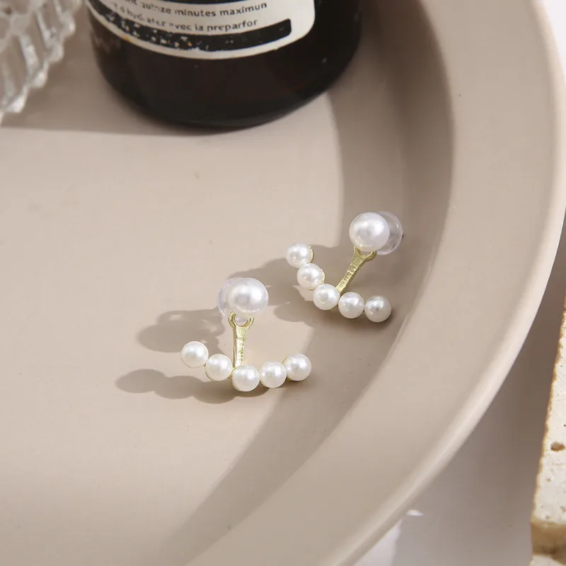 

Simple Sweet Women Pearl Stud Earrings Jewelry Accessories