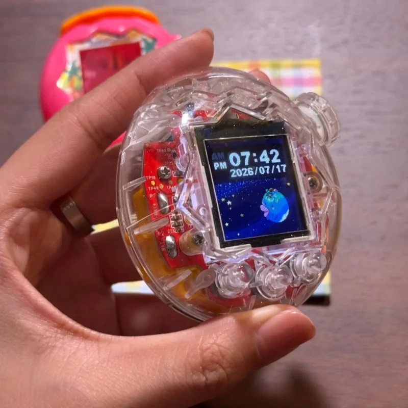Фото Защитный чехол Paradise Replacement Cover Color Block Laser Glitter Transparent для Tamagotchi Paradise №4