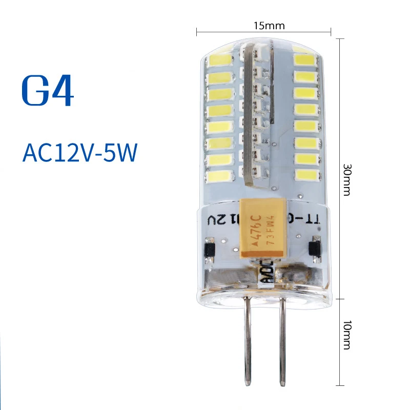 

3pcs 1.5W 3W 4W G4 LED Bulb Light AC12V DC12V LED Lamp SMD2835 Spotlight Chandelier Lighting Ceiling Replace Halogen Lamps Home