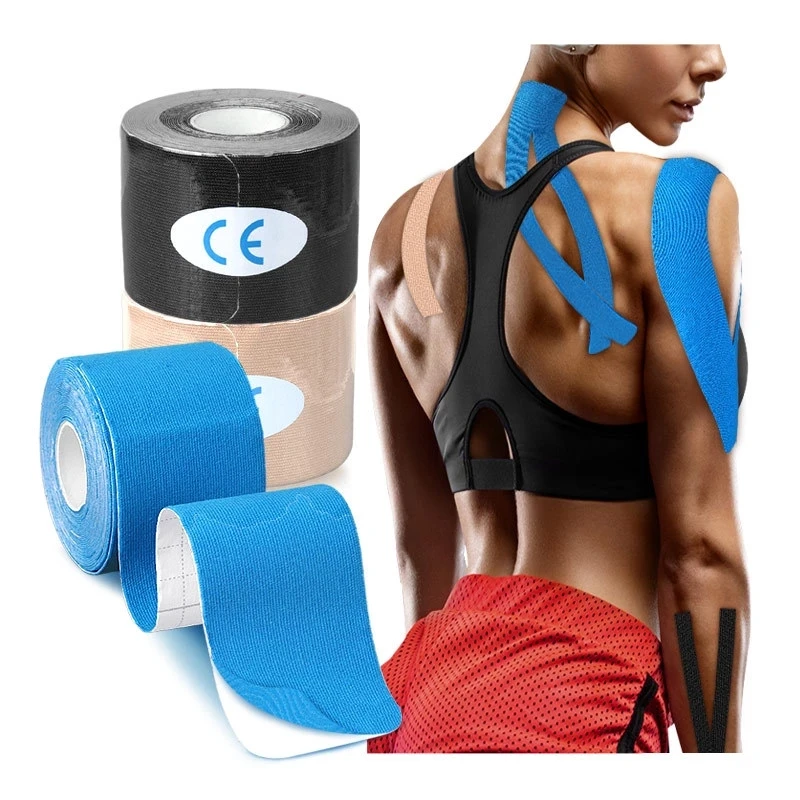 

5M Kinesiology Tape Athletic Recovery Elastic Tape Kneepad Muscle Pain Relief Knee Pads Support for Gym Fitness Bandage Tapes