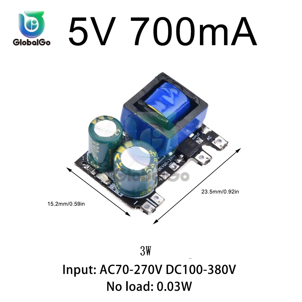 

AC-DC 5V 700mA 1000mA 2000mA прецизионный понижающий преобразователь AC 70-270V до 5V DC понижающий трансформатор Модуль платы питания