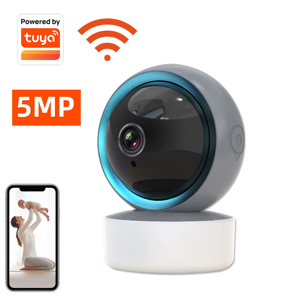 

IP-камера Tuya 5 Мп с поддержкой Wi-Fi и функцией ночного видения