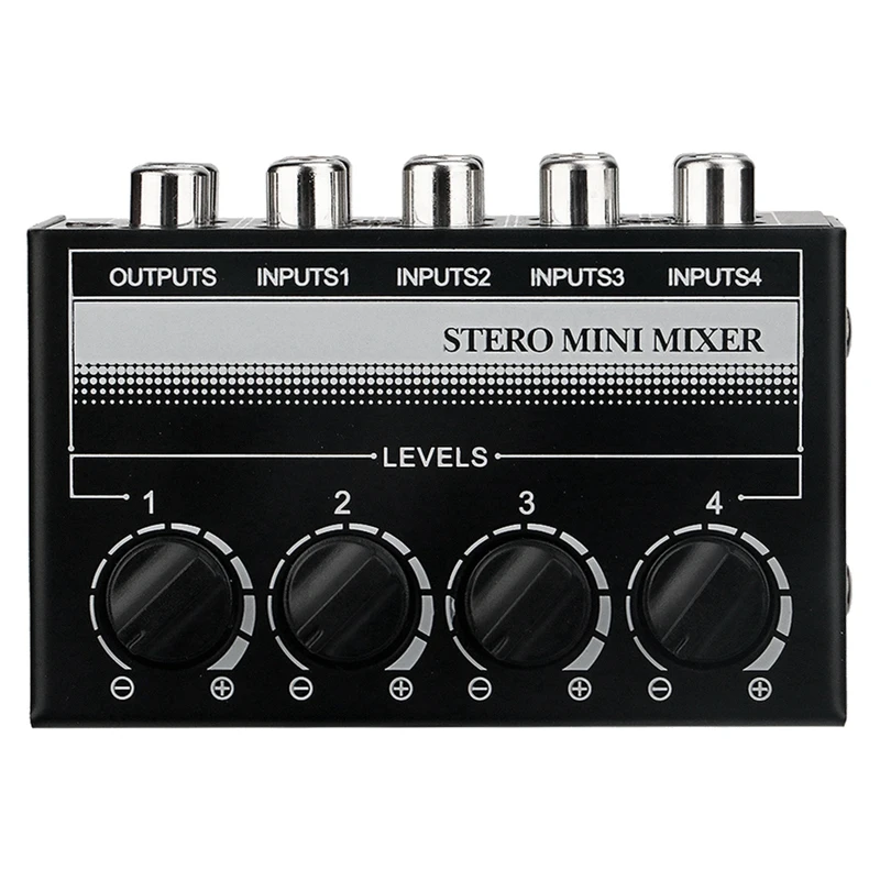 

CX400 Audio Mixer Mini Stereo 4-Channel Passive Mixer Microphone Multi-Channel 1 In 4 Out Stereo Splitter For Studio