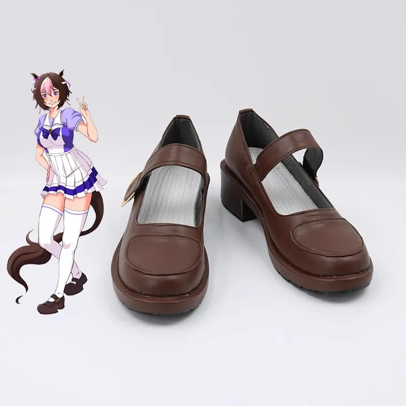 Фото Uma musume Pretty Derby Silence Suzuka Special Week Обувь для косплея Сапоги Игра Аниме Хэллоуин Костюм Реквизит На заказ №3