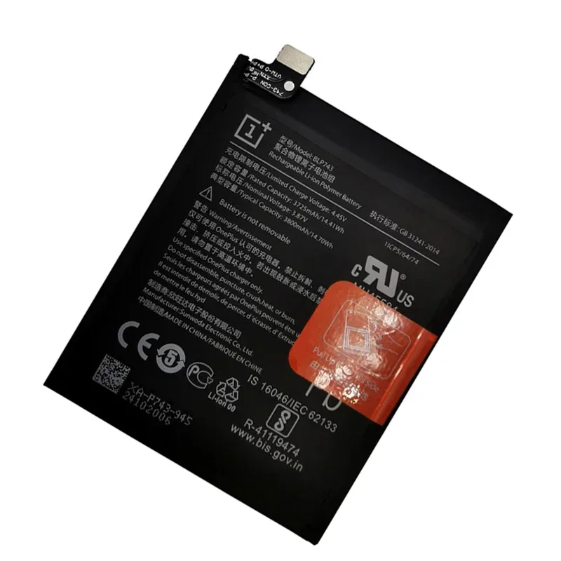 Оригинальный аккумулятор для Oneplus 7T аккумуляторы большой емкости BLP743 3800 мАч