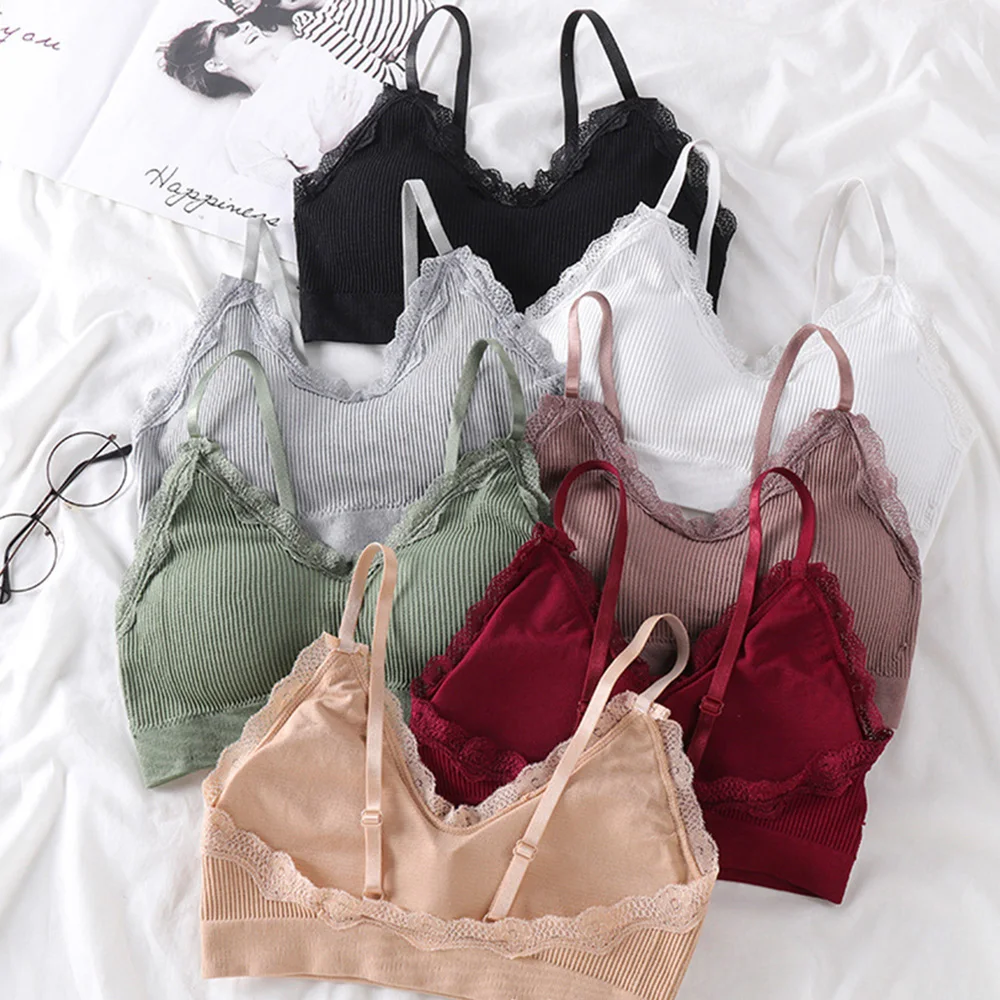 New Women Crop Top Seamless Underwear Female Sexy Lingerie Intimates Beauty Back Wrap Chest Tube Top With Removable Padded