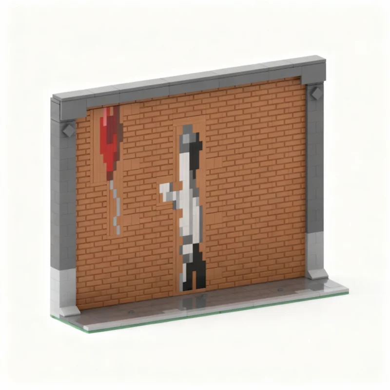 Фото 500 шт. Модульные здания MOC, минифигурки, воздушные шары, граффити, модель, строительные блоки, рождественский подарок, игрушки, идея для декора, креативный подарок на день рождения №1