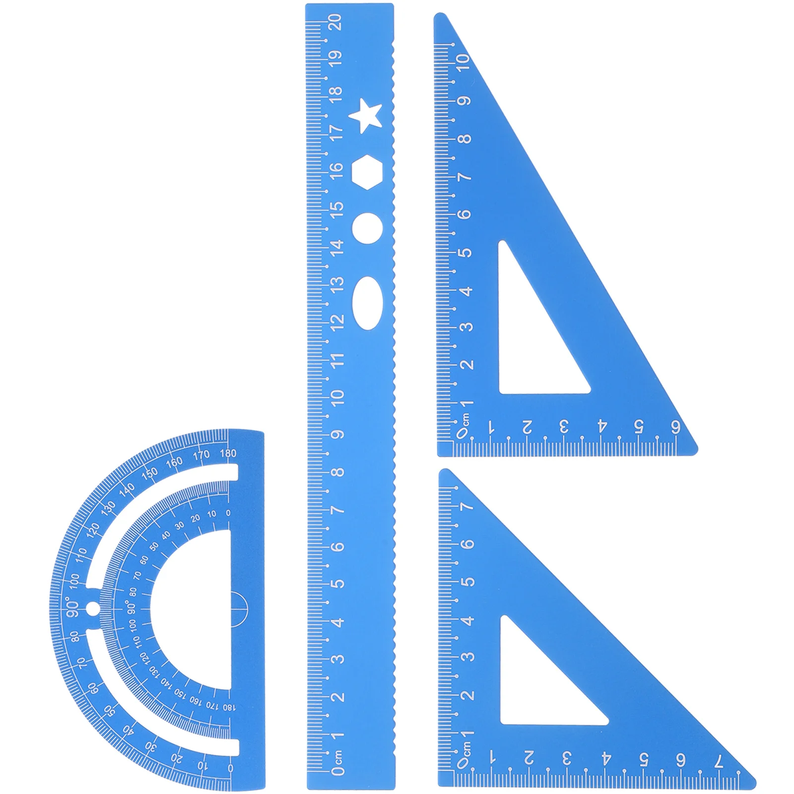 

Ruler Set Square School Geometry Protractor Measuring Tools Supply Drawing Accessory Triangle Board Office