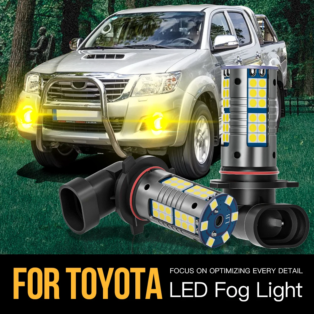 

2x HB4 9006 Canbus LED Fog Light Lamp Blub For Toyota Avensis T25 Hilux Prius Rav4 Yaris Vitz Camry 4Runner Avalon Land Cruiser