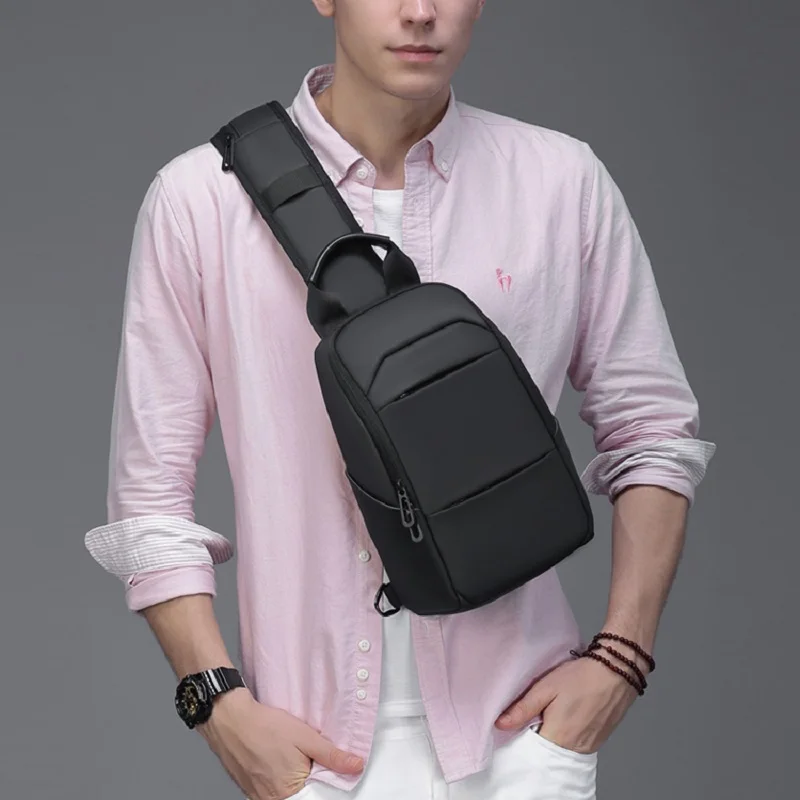 XIEN Fashion Men Crossbody Shoulder Sling Bag Multifunctional Waterproof Male Short Travel Messenger Chest Bag нагрудная сумка