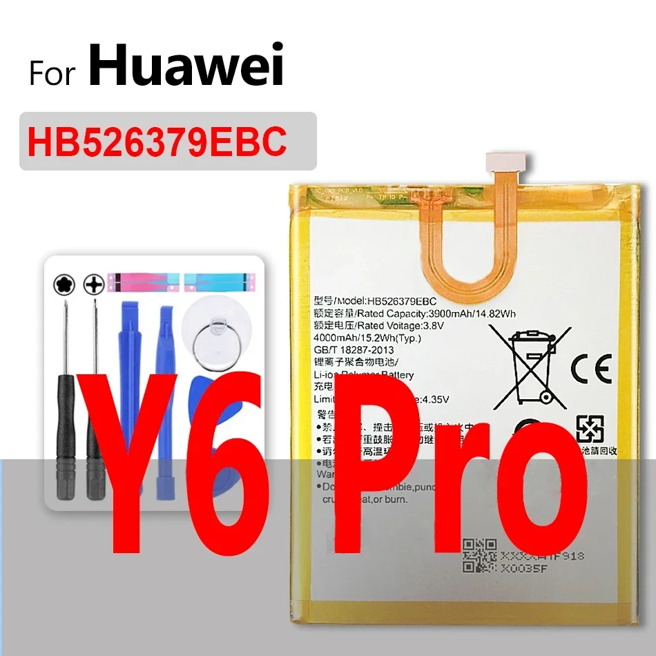 HB405979ECW Аккумулятор для Huawei Y5 Y6 II Y7 Y9 (Lite Prime Pro 2017 2018 2019)/DRA-L01 L02 L21 L22 L23 DRA LX1 LX2 LX3 LX5