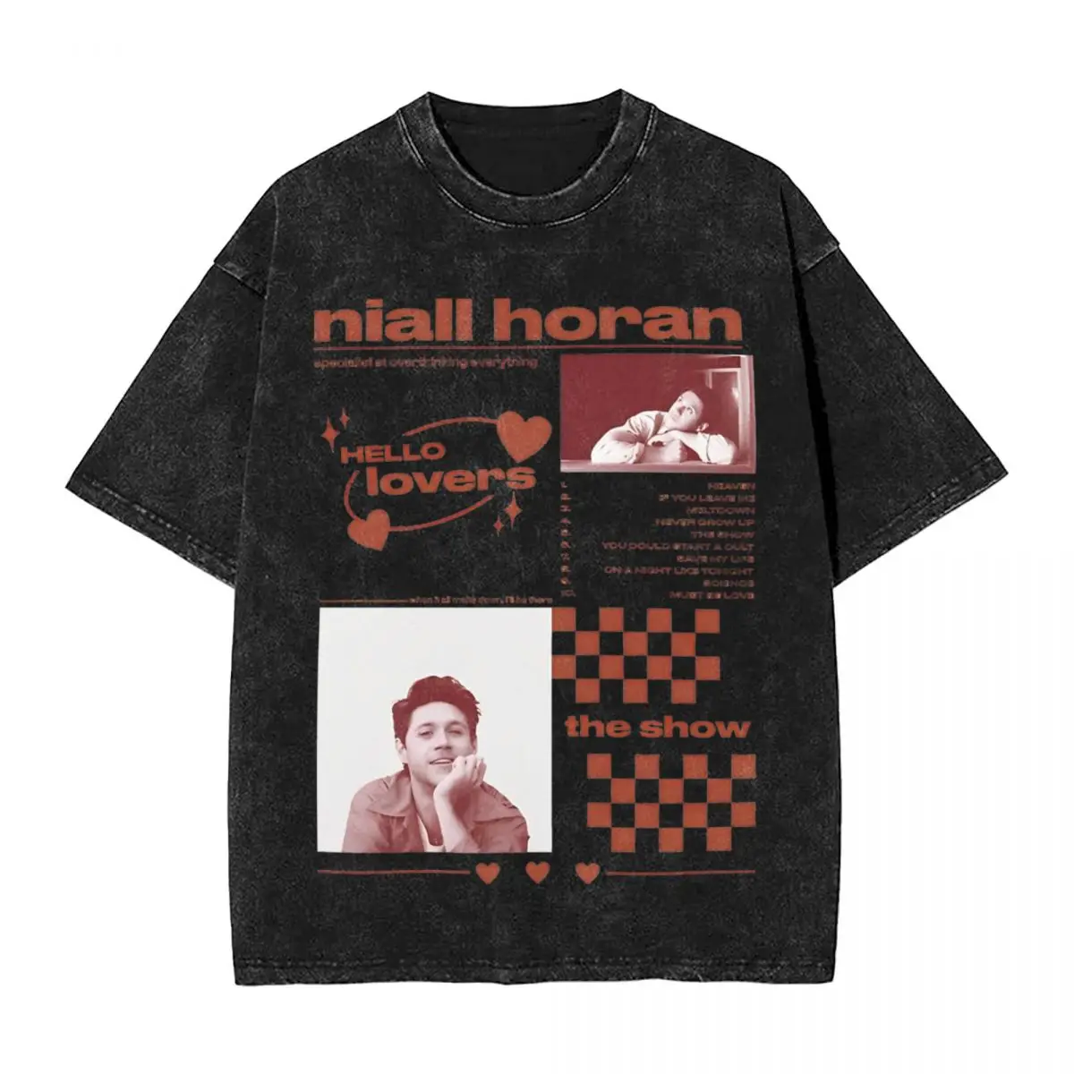 Niall Horan The Show новый альбом футболки в стиле хип-хоп потертые большого размера с