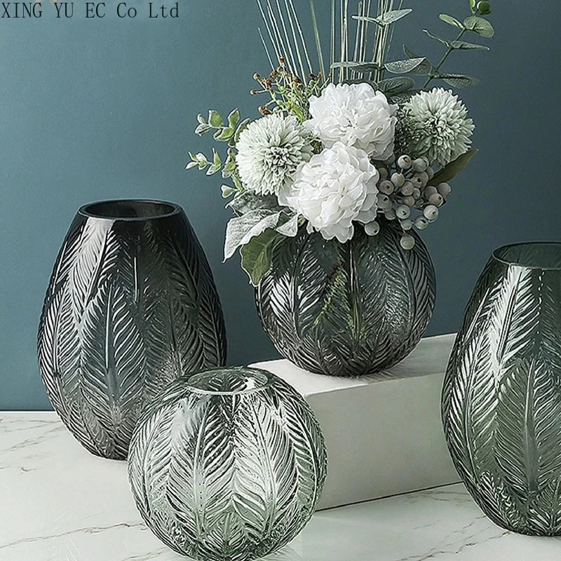 

Креативная стеклянная ваза в скандинавском стиле, современные аксессуары для цветочной композиции, ваза для гидропоники для гостиной, Совр...